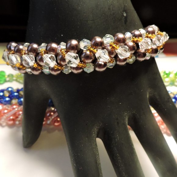 Sparkling Bracelets with bead clasp .. SB4 - Picture 14 of 16
